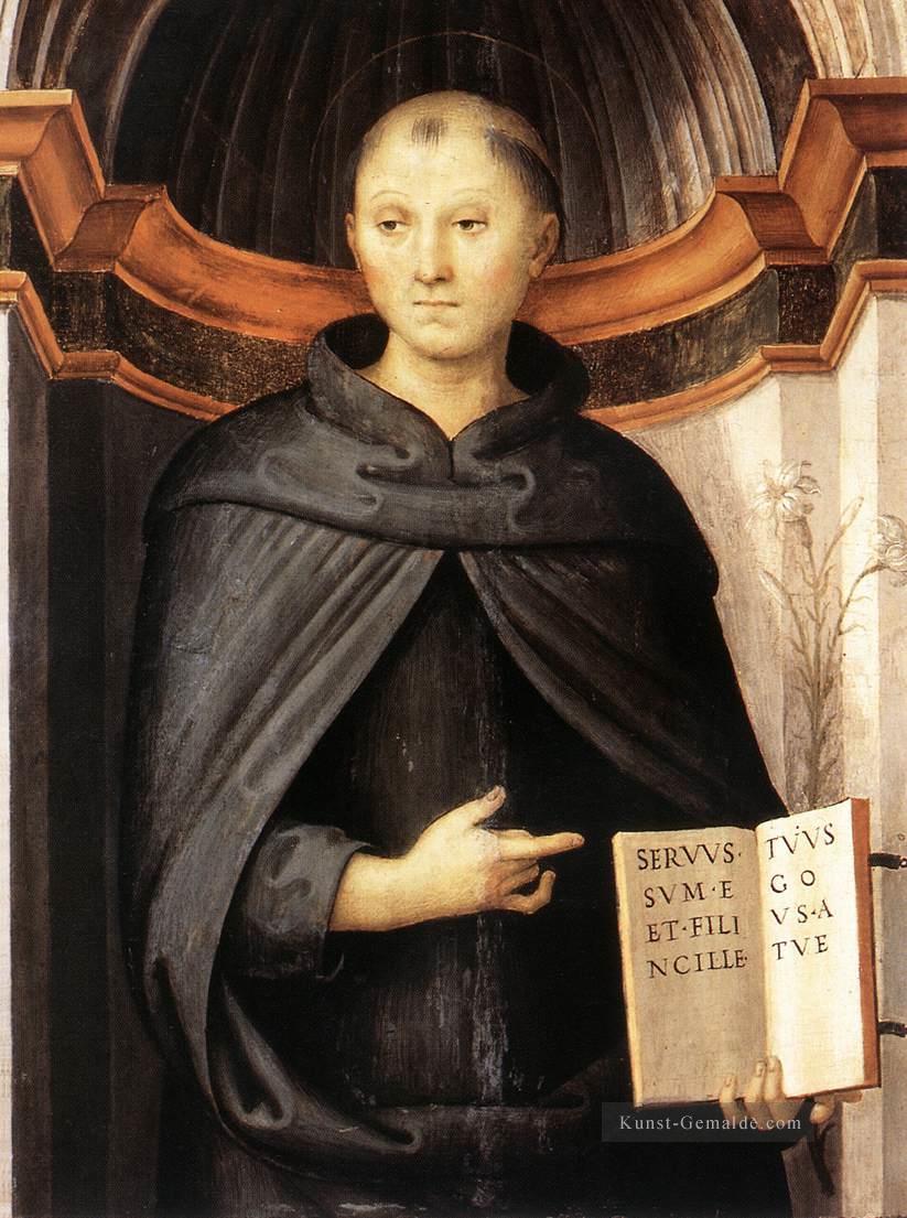 St Nikolaus von Tolentino 1507 Renaissance Pietro Perugino Ölgemälde